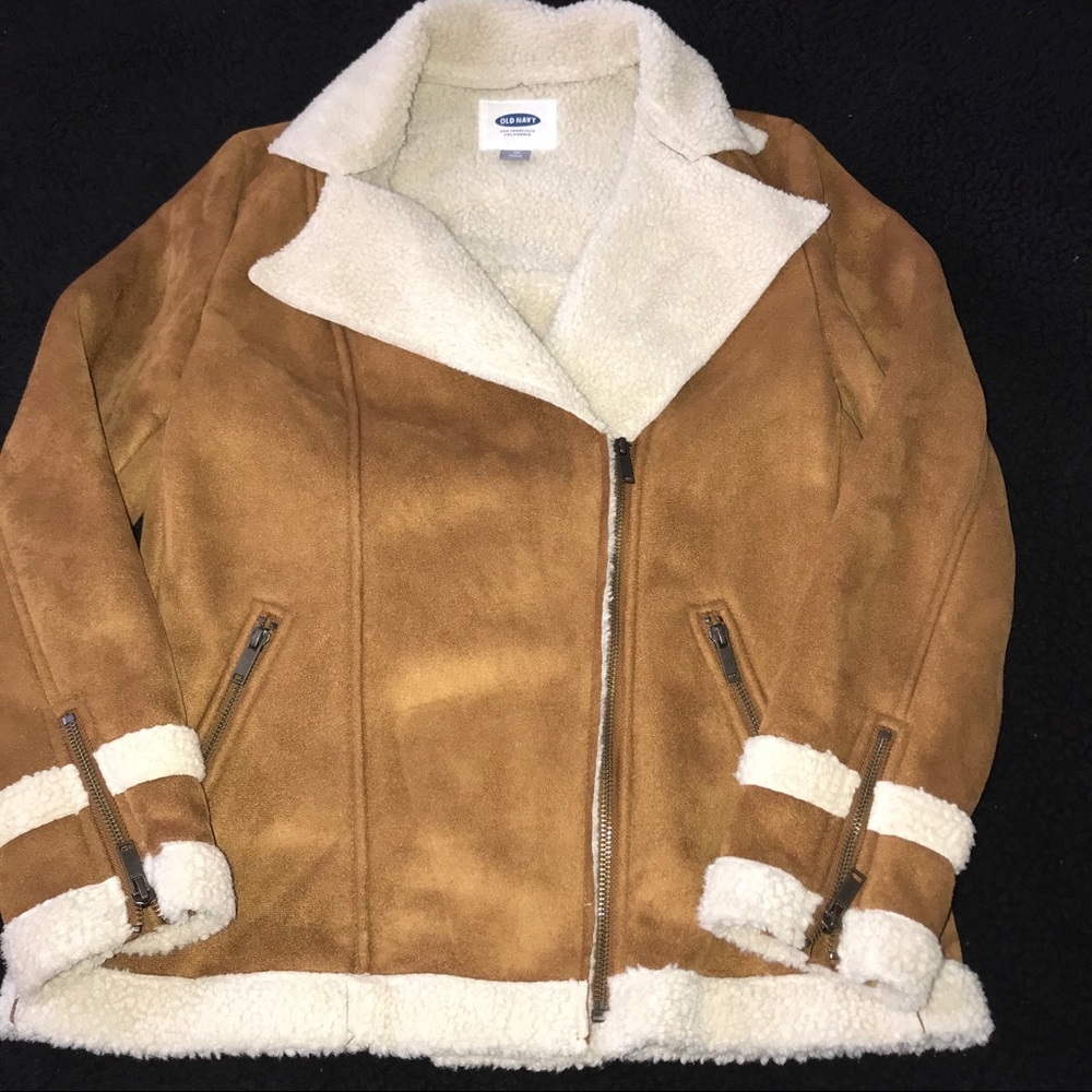 Old Navy Brown Sherpa Jacket